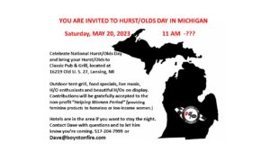 Hurst/Olds Day - The Hurst/Olds Club of America